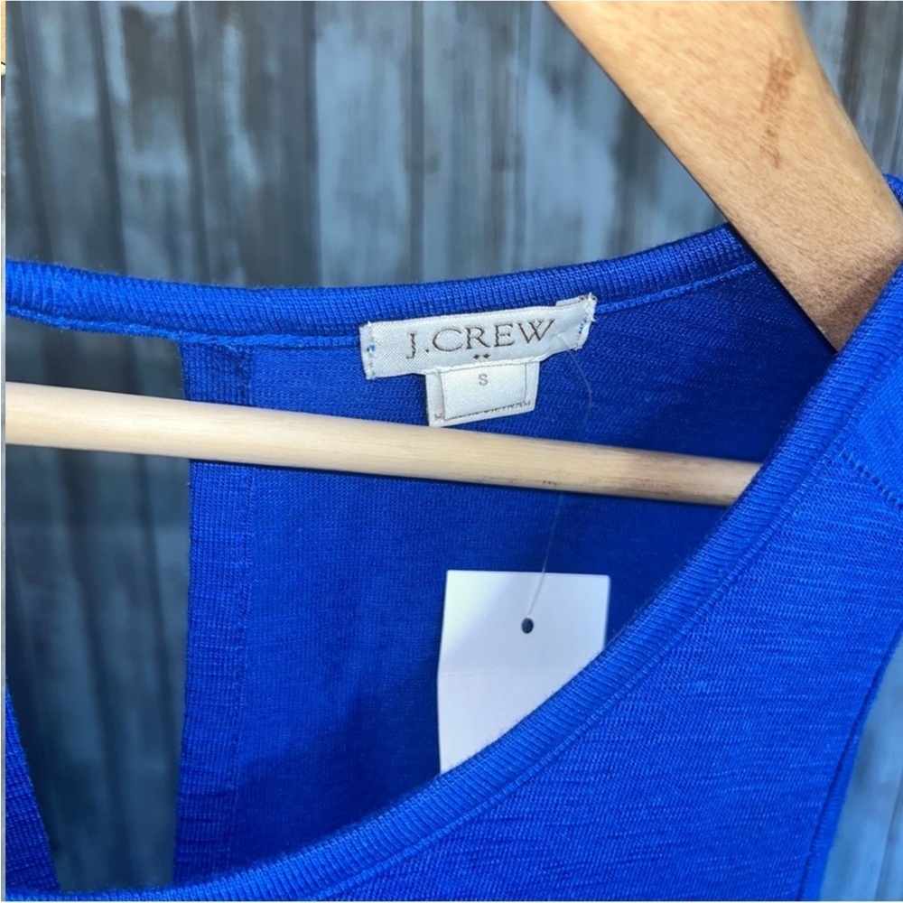 NWT J. Crew Blue Tank - Picture 5 of 6